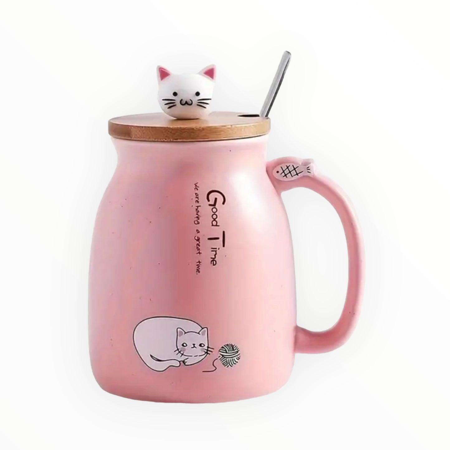 
                  
                    Neko Mug: Tasse Céramique Chat - Rose
                  
                