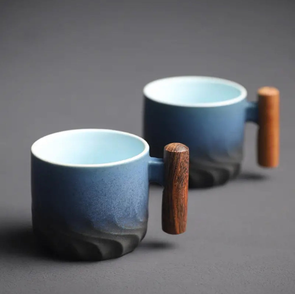 
                  
                    EspressoArt - Handmade Italian Ceramic Espresso Cup - Blue 
                  
                