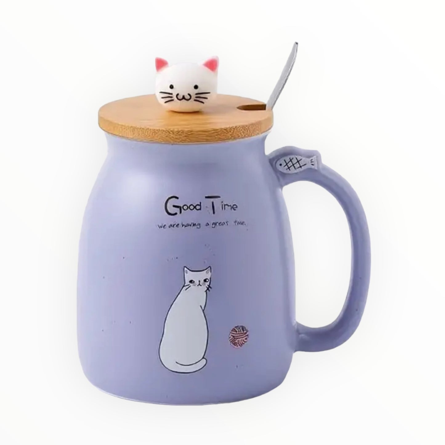 
                  
                    Neko Mug: Cat Ceramic Mug - Purple
                  
                