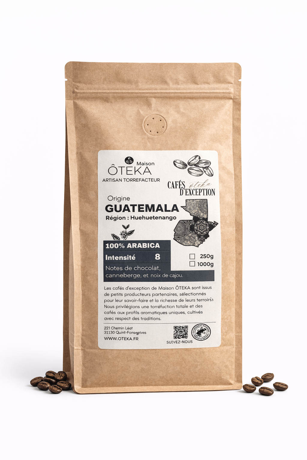 Café Huehuetenango du GUATEMALA ÔTEKA© - Maison ÔTEKA