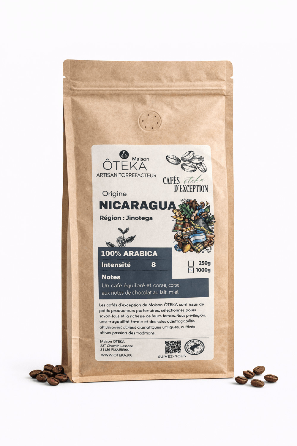 Café Jinotega du Nicaragua Maison ÔTEKA