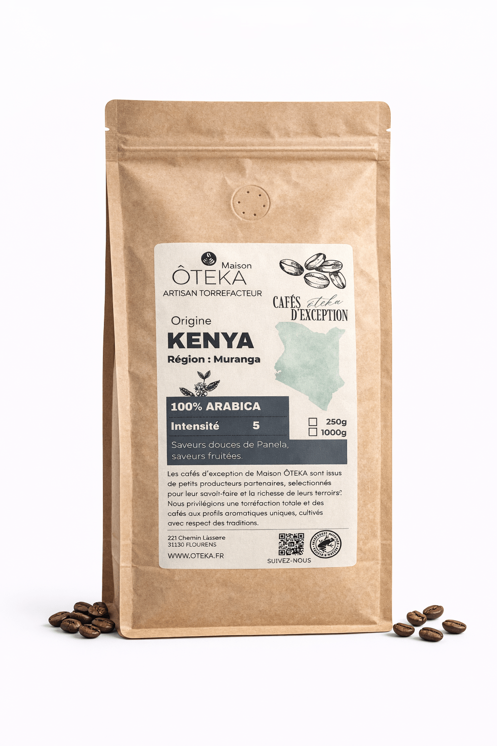 Café Muranga du KENYA ÔTEKA© - Maison ÔTEKA
