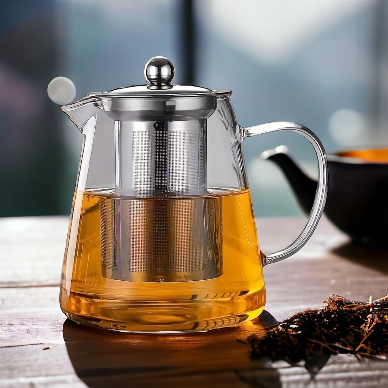 Théière en Verre et inox 750ml - Maison ÔTEKA